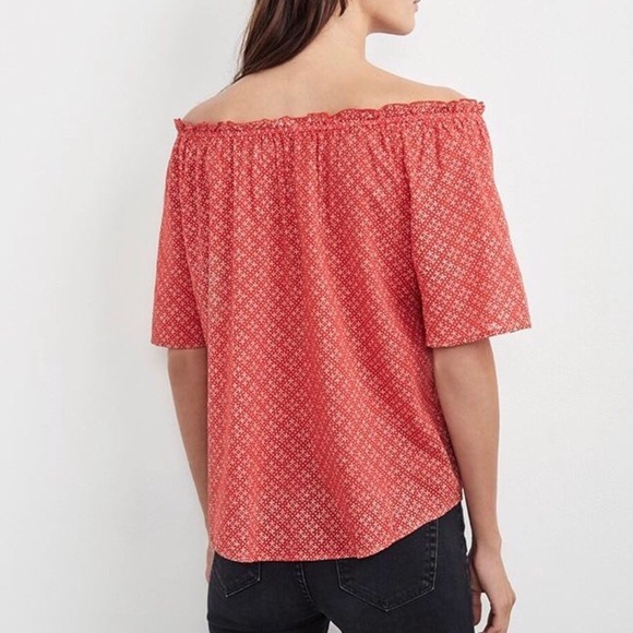 💄🆕 Velvet by G&S ✦ Bertie Off Shoulder Top ✦Red - Picture 8 of 8